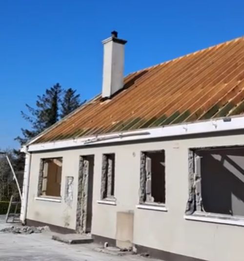 Mica remediation re-roofing and rendering