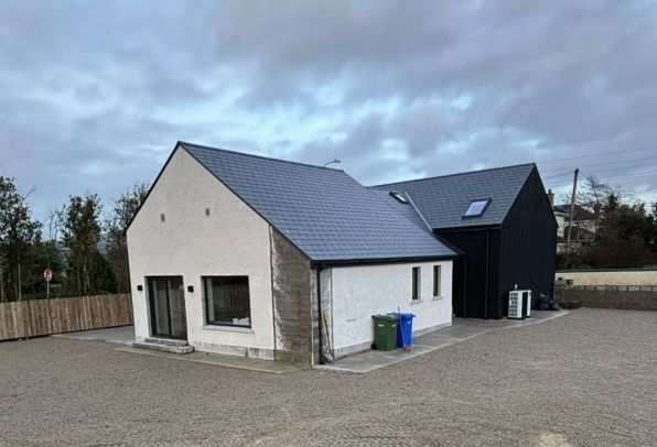 Finished modern new build house